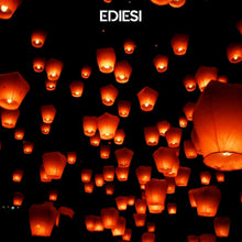 Carica l'immagine nel visualizzatore di Gallery, Ediesi, Lanterne Cinesi Volanti, 10 Pezzi, 100% Biodegradabile, di Carta, Bianco, Sky Lanterns, con un Pennarello per Scrivere i Desideri