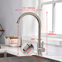 Carica l'immagine nel visualizzatore di Gallery, Rubinetto da cucina Ibergrif per acqua fredda, in acciaio inox