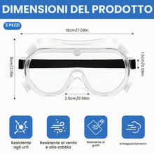 Carica l'immagine nel visualizzatore di Gallery, Ainiv Occhiali di Sicurezza Antiappannamento