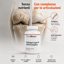 Carica l'immagine nel visualizzatore di Gallery, GymBeam Collagene e Acido Ialuronico 60 cps, Integratore di Collagene e Acido Ialuronico, Complesso Articolare di Tipo I