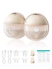 Carica l'immagine nel visualizzatore di Gallery, Paruu Hands Free Breast Pump P16-A, Portable Electric Breast Pump with 4 Modes and 12 Levels, Max 309mmHg Strong Suction