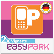Carica l'immagine nel visualizzatore di Gallery, EASYPARK 2x adesivo Easy Park Vignette APP Sticker per parabrezza piccolo