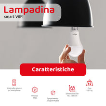 Carica l'immagine nel visualizzatore di Gallery, Hom-io | Lampadina Smart LED e27, WiFi-RGBW, 1055 lumen, Luce Dimmerabile, Multicolore RGB e Bianco 2700 K, Compatibile 