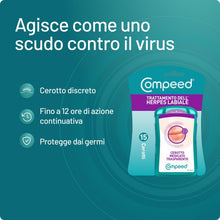 Carica l'immagine nel visualizzatore di Gallery, Compeed Cerottini Trasparenti per Herpes Labiale, Cerotti, 15 Unità