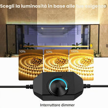 Carica l'immagine nel visualizzatore di Gallery, 12V 24V Striscia LED Dimmer COB LED Controller Switch Controller regolabile per bianco caldo/bianco freddo/UV singolo co