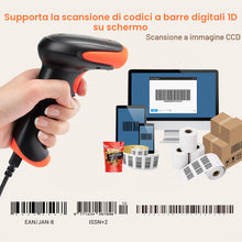 Carica l'immagine nel visualizzatore di Gallery, Tera 1500C Lettore di Codici a Barre USB Cablato 1D, Scanner CCD
