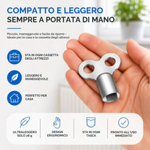 Carica l'immagine nel visualizzatore di Gallery, 2x chiave di sfiato per radiatori - stabile e robusta - adatta ai riscaldatori