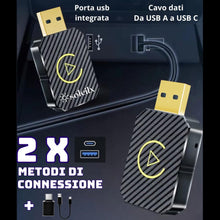 Carica l'immagine nel visualizzatore di Gallery, Adattatore Wireless CarPlay &amp; Android Auto per Auto già Cablate - Trasforma il Sistema Multimediale in Wireless, Compati