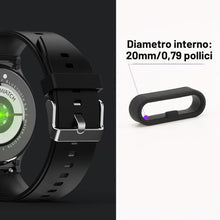 Carica l'immagine nel visualizzatore di Gallery, 6 cinturini per orologio Garmin in silicone, anello di ricambio per orologio da polso, 22 mm, 18 mm, colore nero, in gom