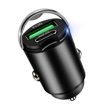 Carica l'immagine nel visualizzatore di Gallery, Caricatore Auto USB C 30W a Ricarica Rapida PD 30W e QC 3.0 18W