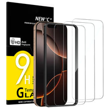 Carica l'immagine nel visualizzatore di Gallery, NEW'C 3 Pezzi, Vetro Temperato per iPhone 17, 17 Pro, iPhone 16 Pro (6,3 pollici), Pellicola Prottetiva Anti Graffio - Ultra resistente - Trasparente HD - Strumento di installazione facile incluso