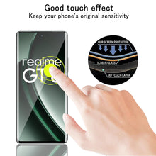 Carica l'immagine nel visualizzatore di Gallery, 3 pellicole protettive in vetro temperato per Realme GT 6/Realme GT 6T 6.78", protezione 3D, copertura completa, senza b