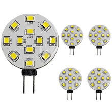 Carica l'immagine nel visualizzatore di Gallery, Lampadine LED G4 2W Sostituzione delle lampadine alogene 20W, AC/DC 12V 24V 220 lumen Disco LED Bi-Pin, spina laterale J