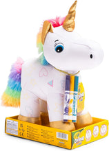Carica l'immagine nel visualizzatore di Gallery, CRAYOLA Colour Me Plush, Peluche Colorabile con 3 Pennarelli, Soggetto Unicorno, attività Creativa e Regalo per Bambini, da 3 Anni, 4026316