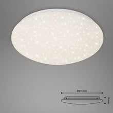 Carica l'immagine nel visualizzatore di Gallery, Briloner Plafoniera a LED da soffitto, Dimmerabile, stelle, regolazione della temperatura di colore con telecomando, 22 