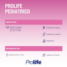 Carica l'immagine nel visualizzatore di Gallery, Prolife Pediatrico - Integratore di Fermenti Lattici con Bifidobatteri, 3 Miliardi di Fermenti per Dose, 3 Pack da 10 Fl