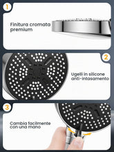 Carica l'immagine nel visualizzatore di Gallery, YEAUPE PRO Soffione Doccia con Filtro a 25 Fasi, Ø110 mm con Filtro