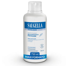 Carica l'immagine nel visualizzatore di Gallery, Saugella Dermoliquido Detergente Intimo Quotidiano per Uso Frequente, 750 ml