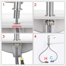 Carica l'immagine nel visualizzatore di Gallery, GRIFEMA Lyon, Miscelatore Lavabo, Rubinetto Monocomando per Bagno, Cromo [Exclusiva Amazon] [Esclusiva Amazon]