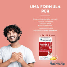 Carica l'immagine nel visualizzatore di Gallery, Vitarmonyl Omega3 EPA DHA - Benessere Cuore - Mente e Vista - 60 Softgel