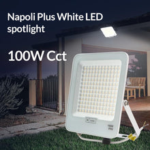 Carica l'immagine nel visualizzatore di Gallery, M Ledme - Faretto Proiettore Led Napoli Plus Bianco 100W, Protezione IP65, Dimmerabile da Luce Fredda a Luce Calda 3000K