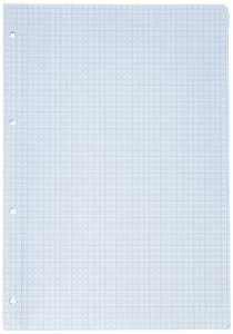 Pigna 02194595M, Ricambio con Banda Rinforzata, Rigatura 5M, quadretti 5 mm per medie e superiori, Carta 80g/mq, Pacco da 40 Fogli