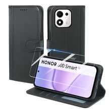 Carica l'immagine nel visualizzatore di Gallery, Cover per Honor 600 Smart 5G Custodia Protettiva in Pelle[3 Scomparti]con 1 Vetro Temperato Similpelle Cover Pieghevole 