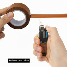Carica l'immagine nel visualizzatore di Gallery, QWORK® Nastro Teflon 50mm x 10M - Nastro Adesivo Alte Temperature 300°C in Fibra di Vetro - 0.13 mm Spessore