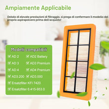 Carica l'immagine nel visualizzatore di Gallery, 3 Pezzi Filtro Aspirapolvere per Kärcher AD 2, AD 2 Battery