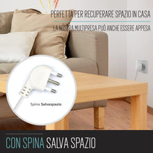 Carica l'immagine nel visualizzatore di Gallery, Ewent Multipresa Elettrica 3 Posti con 3 Prese Schuko e Italiane 10/16A, Spina Italiana 10A, Cavo 1,5 m, Potenza Max 250