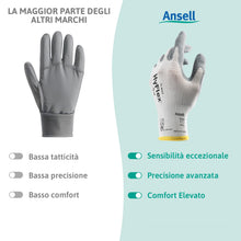 Carica l'immagine nel visualizzatore di Gallery, Ansell HyFlex 11-800 Guanti da Lavoro Professionali, Rivestimento in Nitrile Resistente all'Abrasione, Protezione Profes