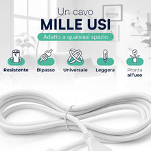 Carica l'immagine nel visualizzatore di Gallery, Prolunga Elettrica 15 Metri con Spina 16A e Presa Bivalente 10/16A – Cavo Prolunga per Casa, Ufficio e Giardino, Alta Re