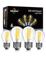Carica l'immagine nel visualizzatore di Gallery, BRIMAX LED E27 Dimmerabile Lampadina G45, Bianco Caldo 2700K 6W