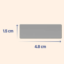 Carica l&#39;immagine nel visualizzatore di Gallery, 150 pezzi, Gratta e Vinci Personalizzato Adesivi, Scratch Sticker - 48 x 15mm, Grigio Rettangolo