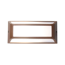 Carica l'immagine nel visualizzatore di Gallery, LAGOS 2 Applique da Parete, Alluminio Verniciato, IP54 Interno ed Esterno, Design Italiano, Attacco E27 (CORTEN)