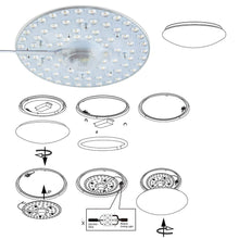 Carica l'immagine nel visualizzatore di Gallery, BAKAJI Circolina Corona LED Disco per Sotituzione Neon Plafoniera Luce 80 LED 40W 3600 Lumen Bianco Naturale 4000K Diame