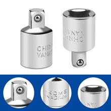 Carica l'immagine nel visualizzatore di Gallery, 4 Pezzi Set Adattatori, Chiavi a Bussola, 1/4" A 3/8", 3/8" a 1/4", 3/8" a 1/2", 1/2" a 3/8", In Acciaio al Cromo-Vanadi
