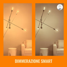 Carica l'immagine nel visualizzatore di Gallery, WiZ Lampadina Edison Smart LED WiFi, Luce Bianca da Calda a Fredda, Filamento, E27, equivalente a 60W, Tecnologia SpaceS