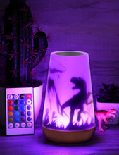 Carica l'immagine nel visualizzatore di Gallery, Mostof Luce Notturna Dinosauro Bambini, LED 16 Colori Touch Telecomando