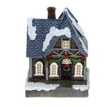 Carica l'immagine nel visualizzatore di Gallery, ToCi - Decorazione natalizia a forma di villaggio illuminato con 5 casette natalizie, illuminazione a LED colorata, deco