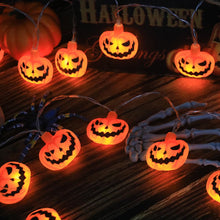Carica l'immagine nel visualizzatore di Gallery, Zucca di Luci Stringa Halloween, Halloween Luci Stringa, 3Meters 20 LED Lanterna Zucca Stringa, per Interni ed Esterni, 