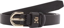 Carica l'immagine nel visualizzatore di Gallery, Tommy Hilfiger Donna Cintura Essential Effortless 1,5 cm Stretta, Nero (Black), 85 cm