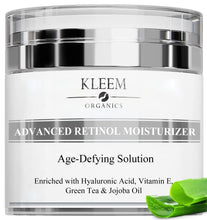 Carica l'immagine nel visualizzatore di Gallery, Crema Viso Antirughe Acido ialuronico con Retinolo e Collagene - Eletta Miglior Crema Antirughe Donna e Uomo per Rughe, Macchie Scure e Linee Sottili - 50ml