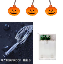Carica l&#39;immagine nel visualizzatore di Gallery, Zucca di Luci Stringa Halloween 3Meters 20 LED Lanterna Zucca Stringa per Feste Halloween Luci Perfette per Halloween