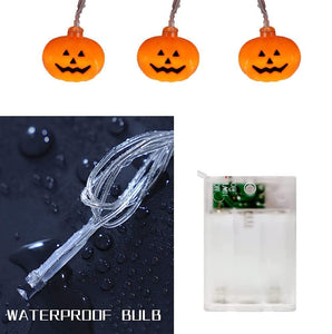 Zucca di Luci Stringa Halloween 3Meters 20 LED Lanterna Zucca Stringa per Feste Halloween Luci Perfette per Halloween