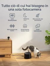 Carica l'immagine nel visualizzatore di Gallery, GNCC GC3 Videocamera Sorveglianza Interno WiFi 1080P Fissa, 2.4GHz, Plug-in