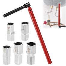 Carica l'immagine nel visualizzatore di Gallery, QWORK® 8-13mm chiave per rubinetto sottolavello regolabili set, chiave per rubinetto con prese intercambiabili, chiave p