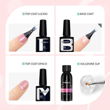 Carica l'immagine nel visualizzatore di Gallery, Phoenixy Kit Ricostruzione Unghie Gel Completo con 6 Colori 15ml Gel Ricostruzione Unghie, Lampada UV 36W, Base Coat e Top Coat