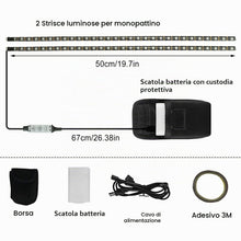 Carica l'immagine nel visualizzatore di Gallery, Luce Striscia LED, Luci Striscia LED Pieghevole Scooter Elettrico Impermeabile SUNJULY Per Xiaomi M365 Per la Decorazion
