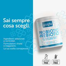 Carica l'immagine nel visualizzatore di Gallery, Fermenti Lattici Probiotici e Prebiotici Inulina e FOS PiùLife, 120 Capsule